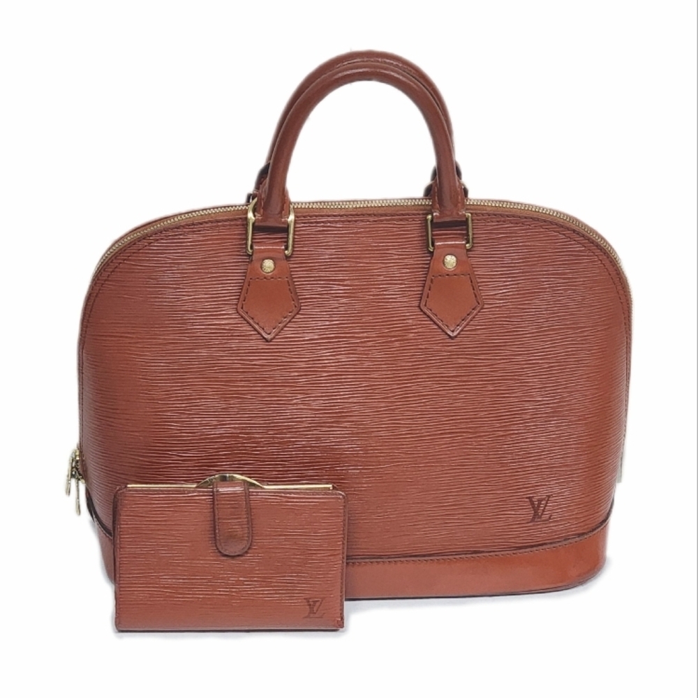 Louis Vuitton Brown Women's Handbag with Matching Wallet